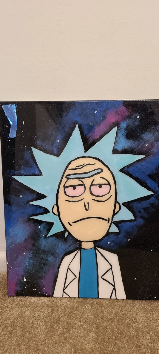 Rick and Morty Custom Painting