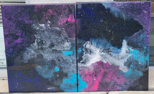 Mysterious Galaxy Painting